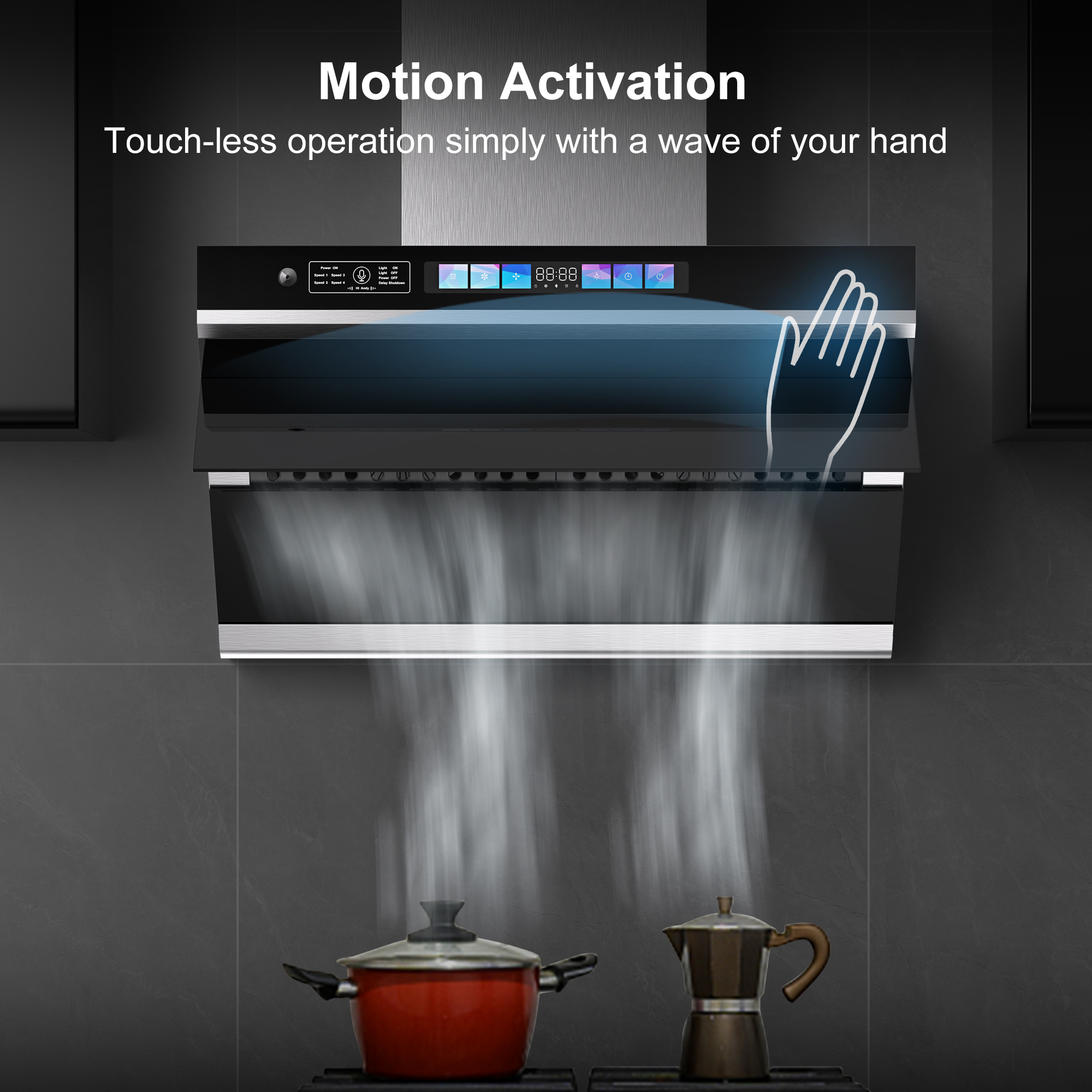 motion sensor kitchen chimney